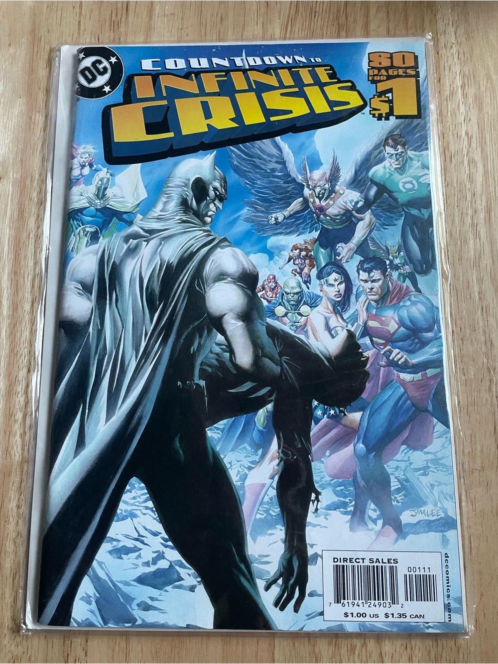 DC Comics Blue and Yellow "Countdown to Infinite Crisis" Comic Cover